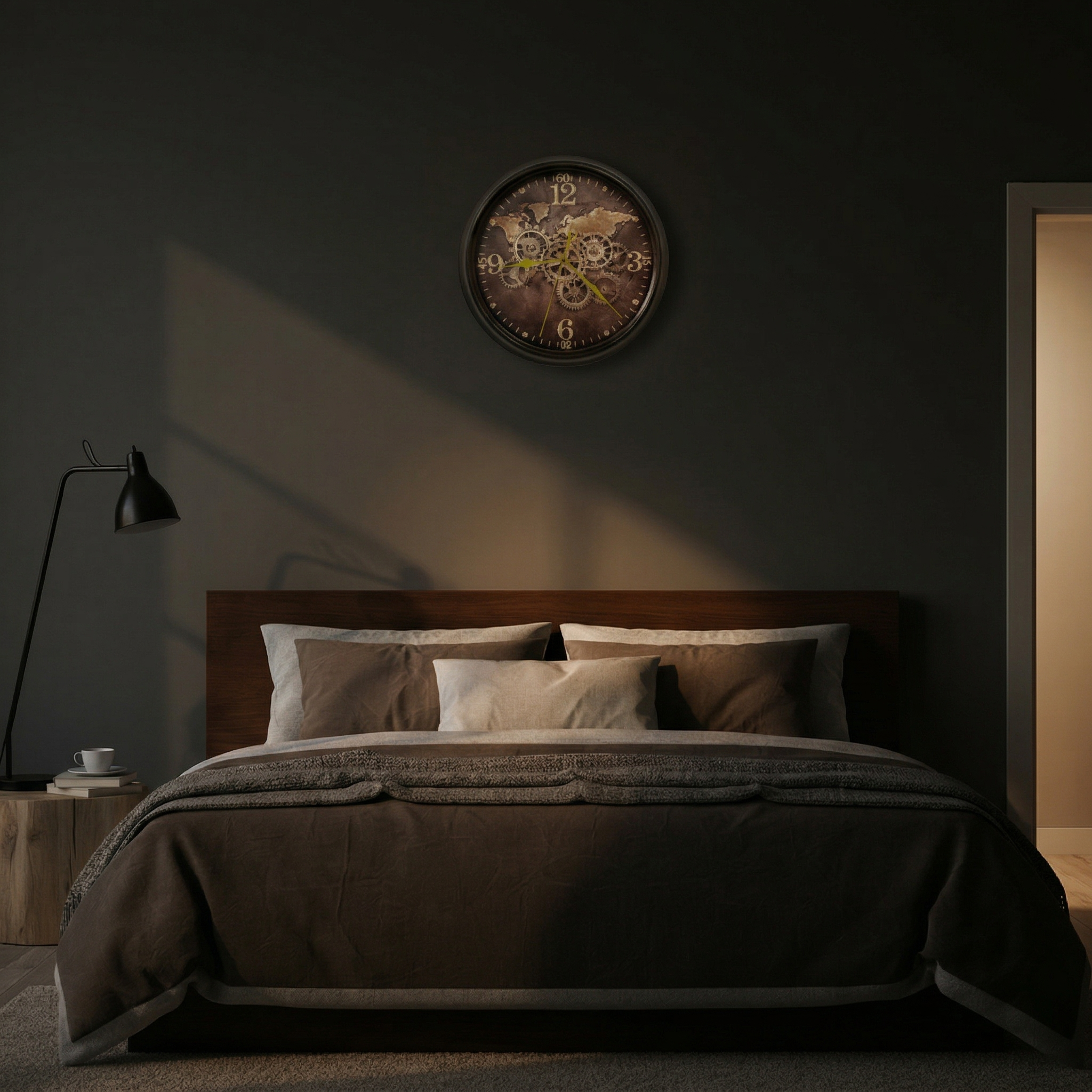 OCS - Mechanische wereld Wandklok - met industriële tandwielen