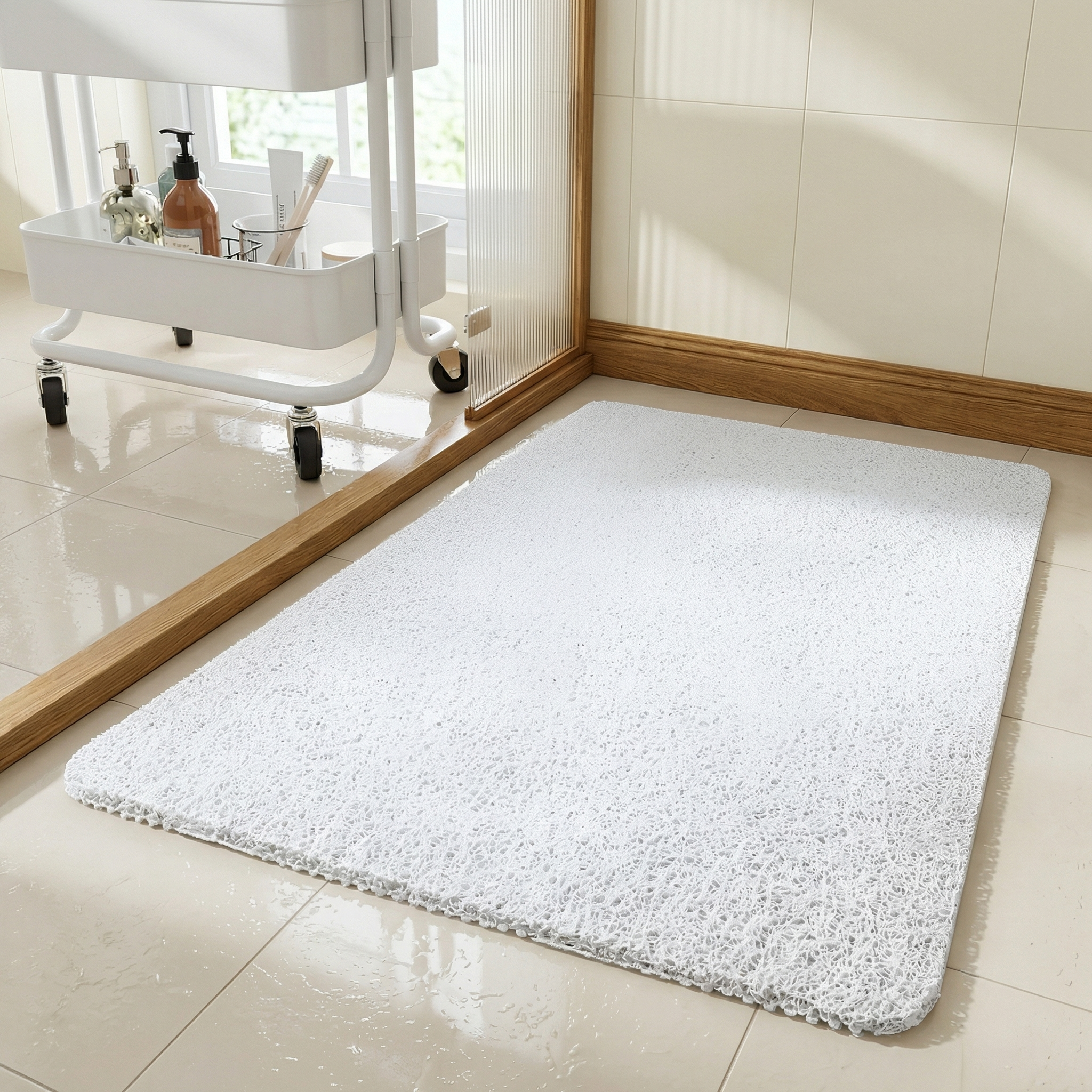 Tapis de douche antidérapant – design doux et confortable