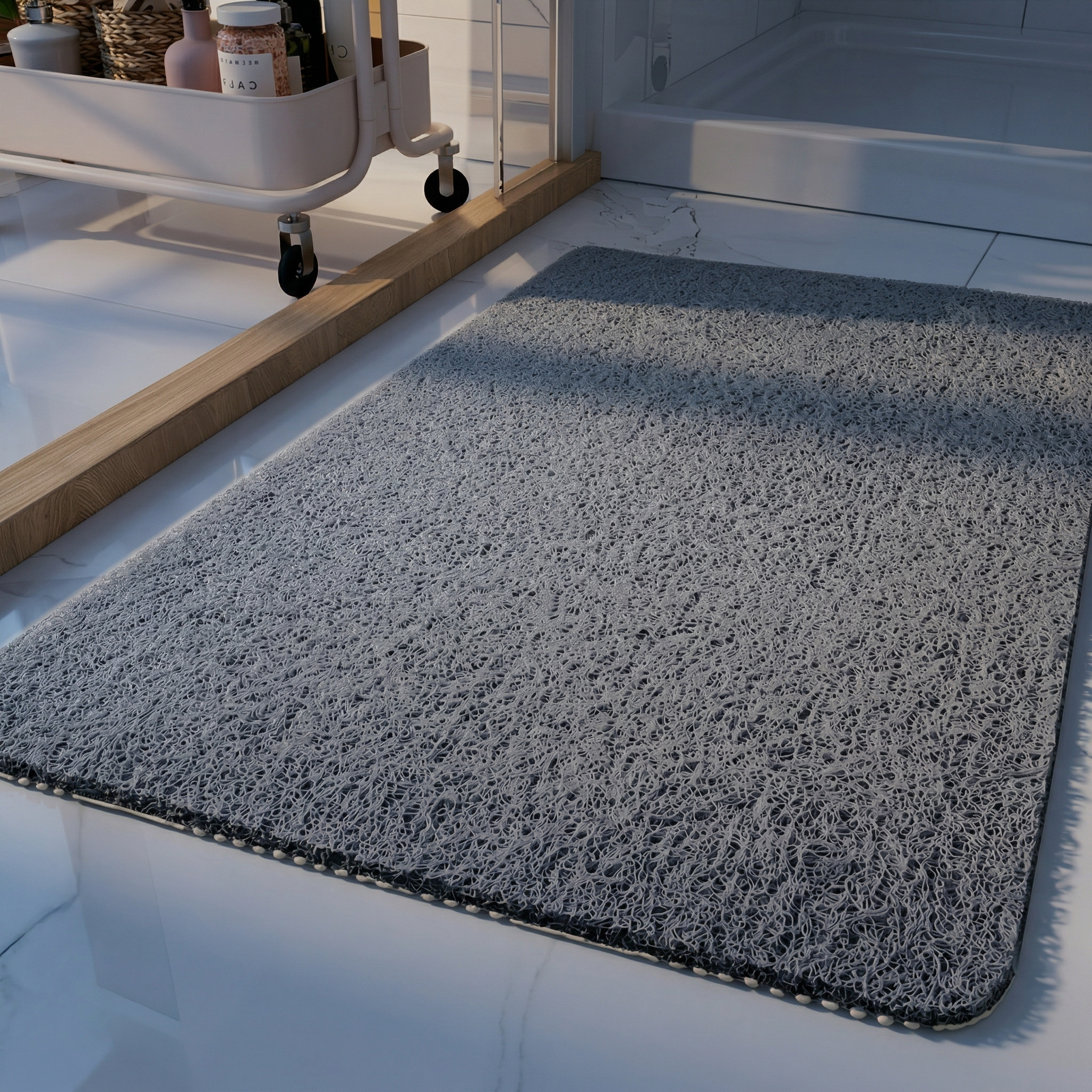 Tapis de douche antidérapant – design doux et confortable
