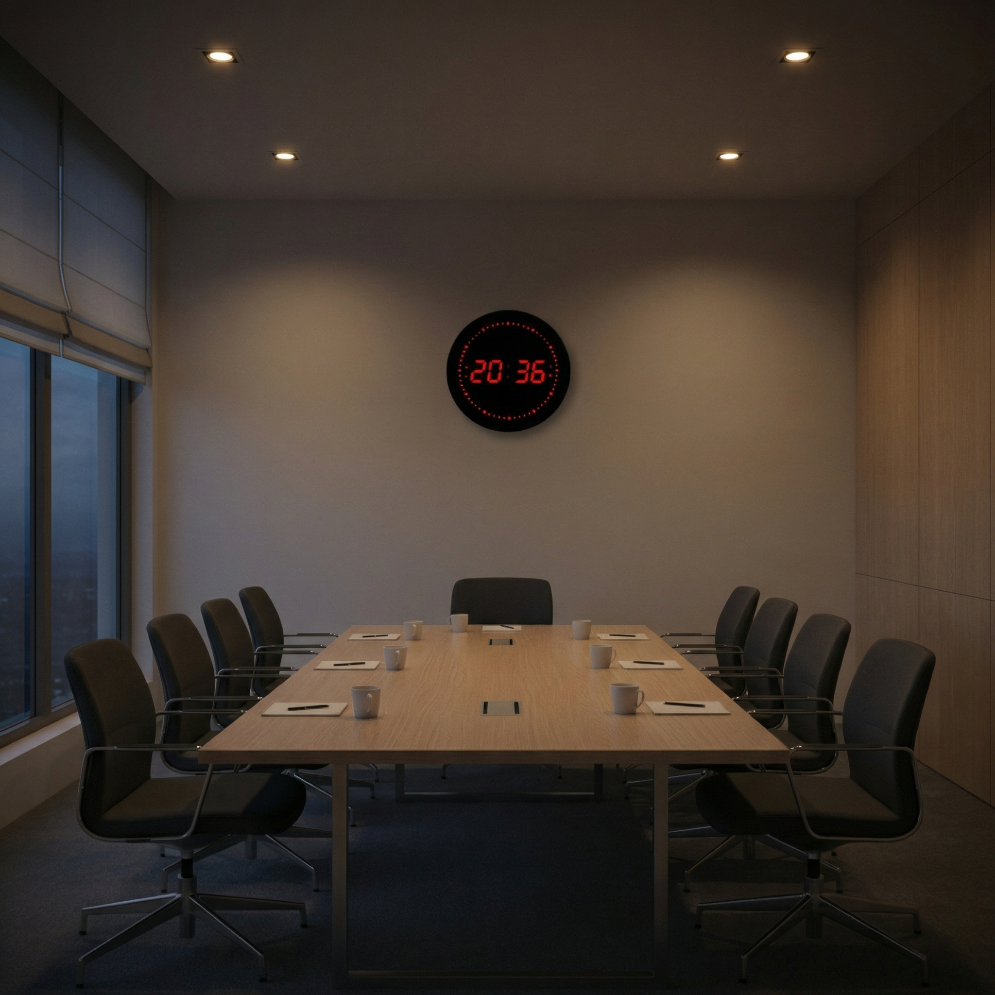 Horloge murale numérique – affichage LED