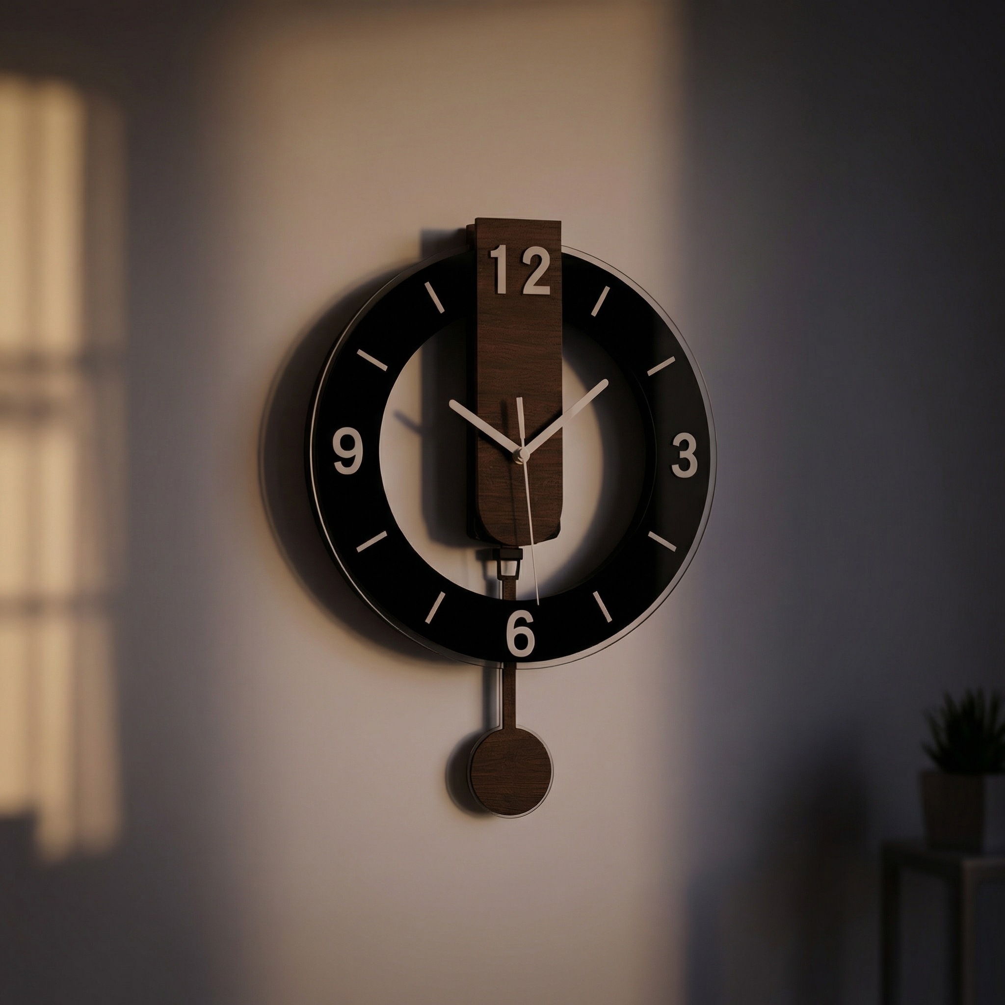 Horloge murale rétro silencieuse – design classique