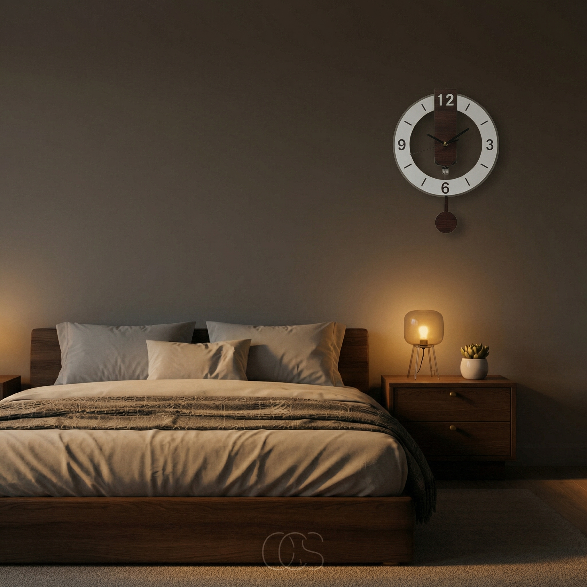 Horloge murale rétro silencieuse – design classique