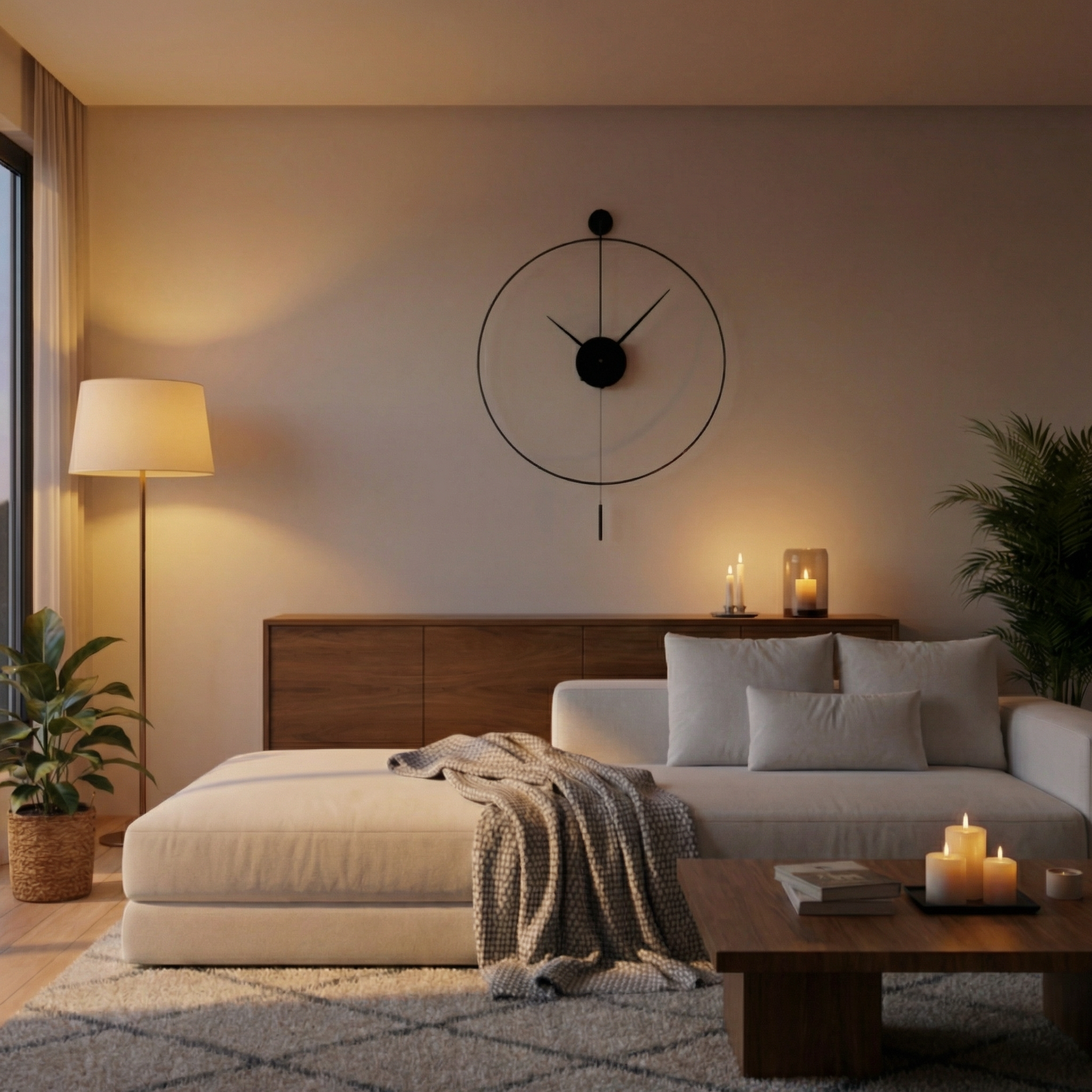 Horloge murale classique silencieuse – grand format 50 cm