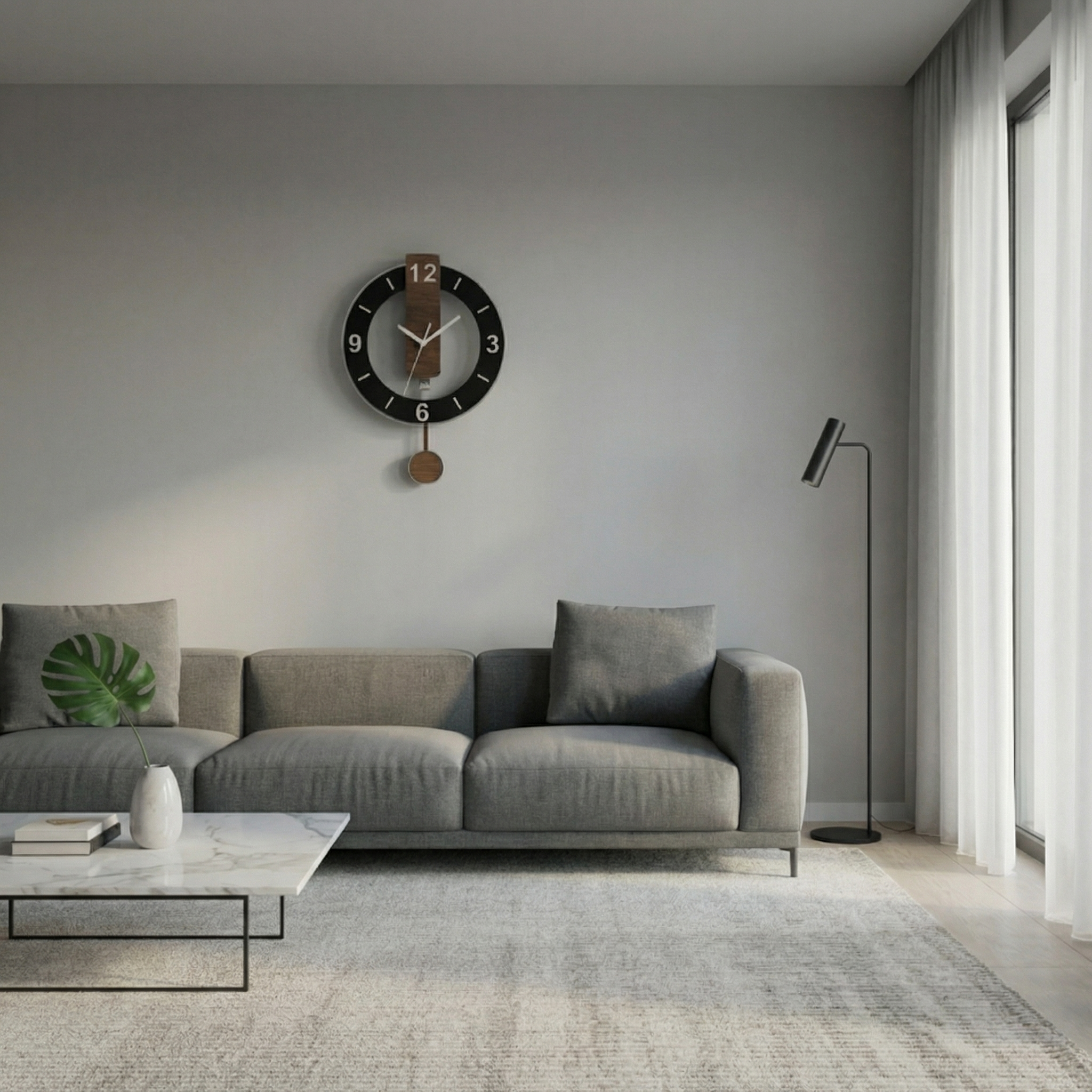 Horloge murale rétro silencieuse – design classique