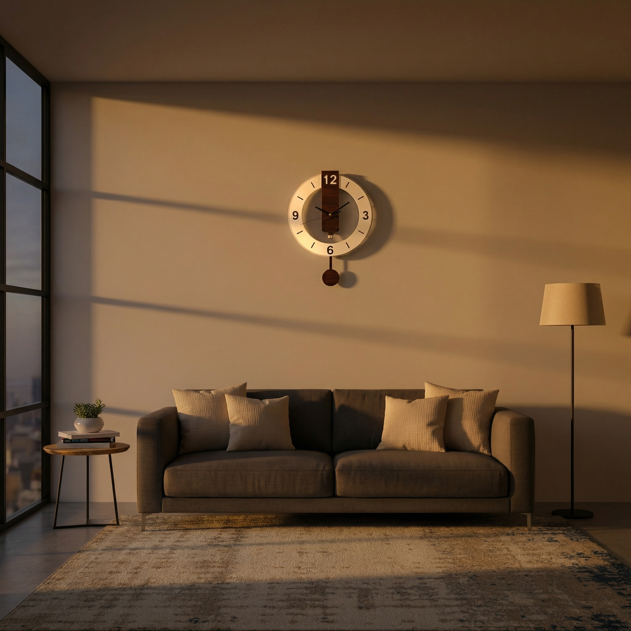 Horloge murale rétro silencieuse – design classique