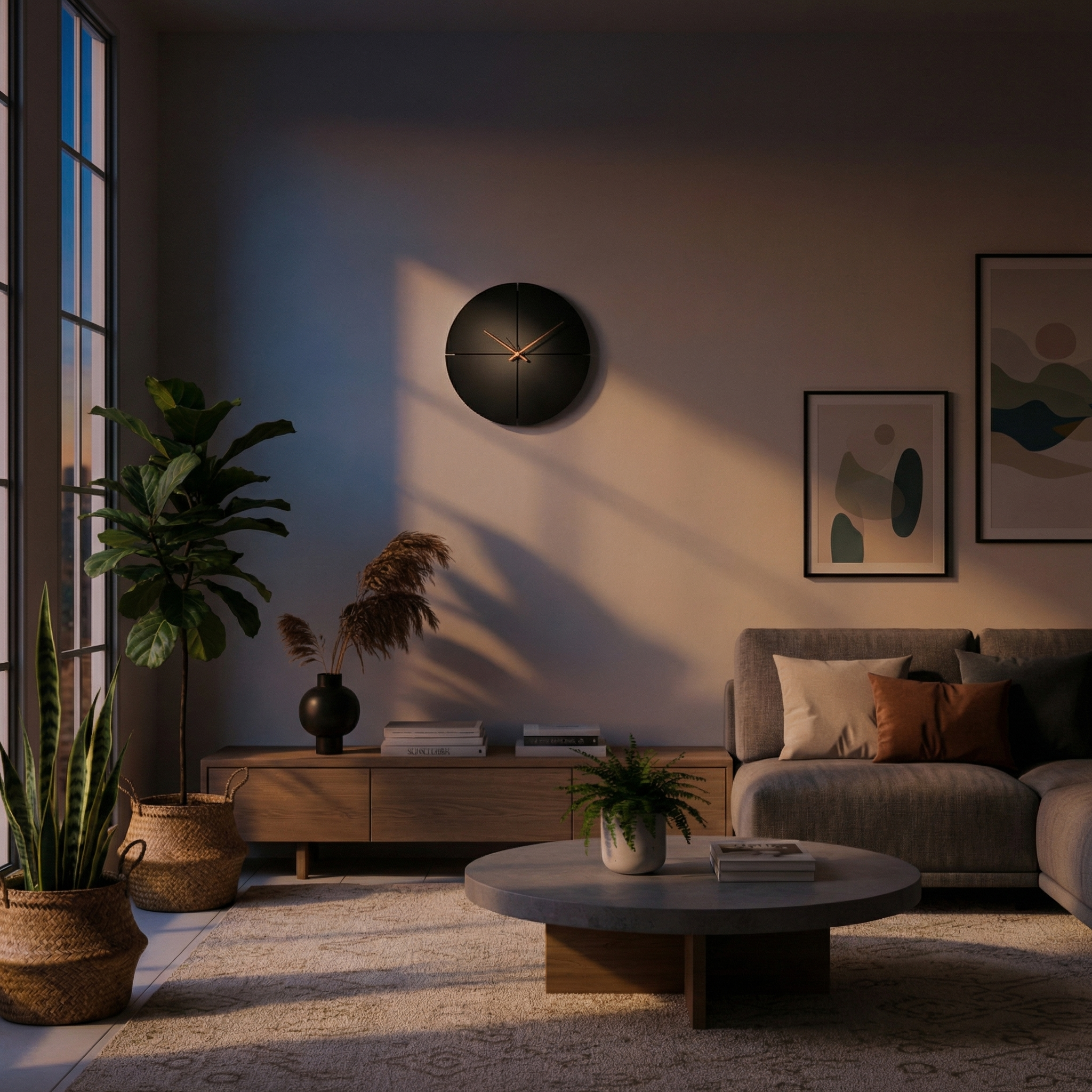 Horloge murale silencieuse Arramon – design naturel