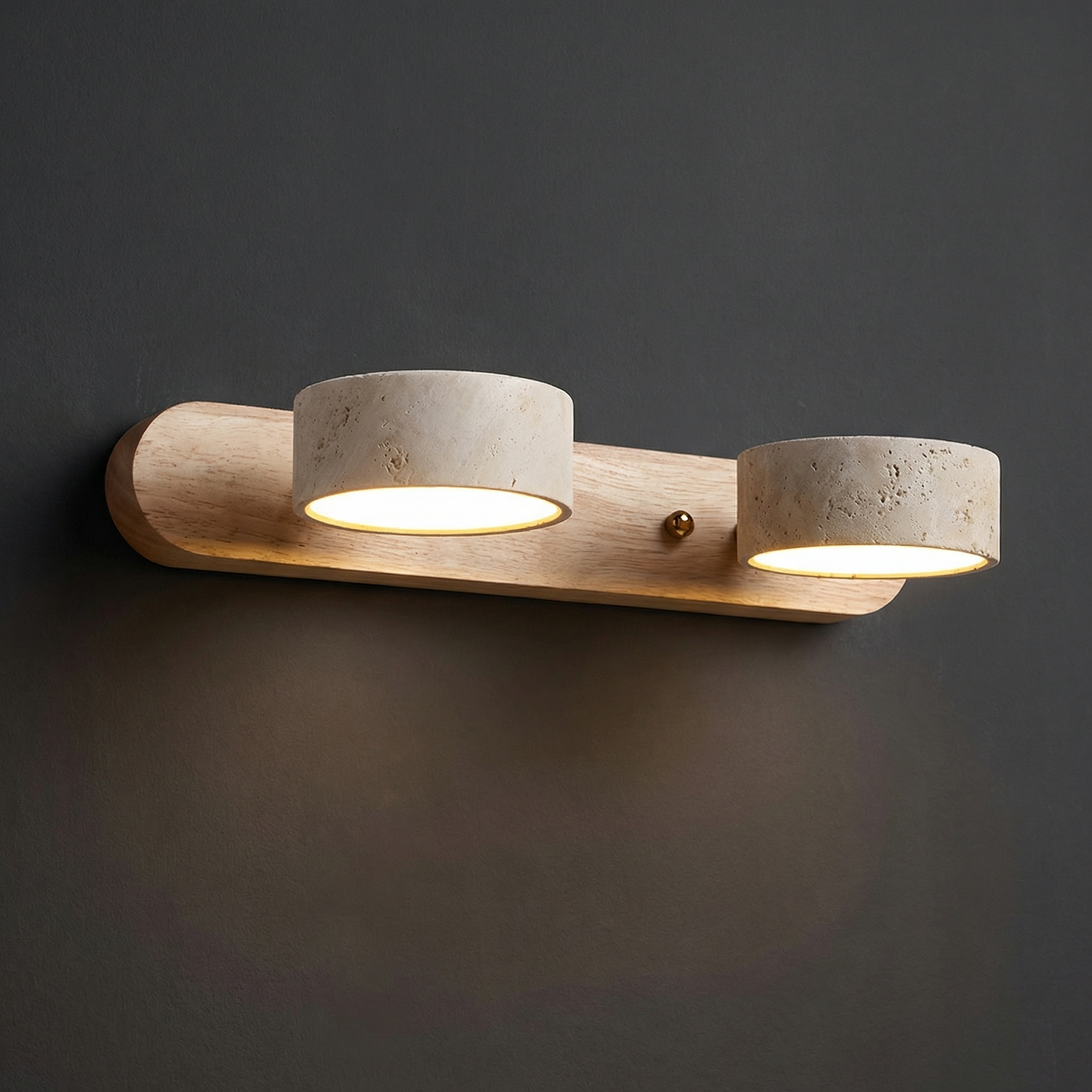 Applique murale travertin